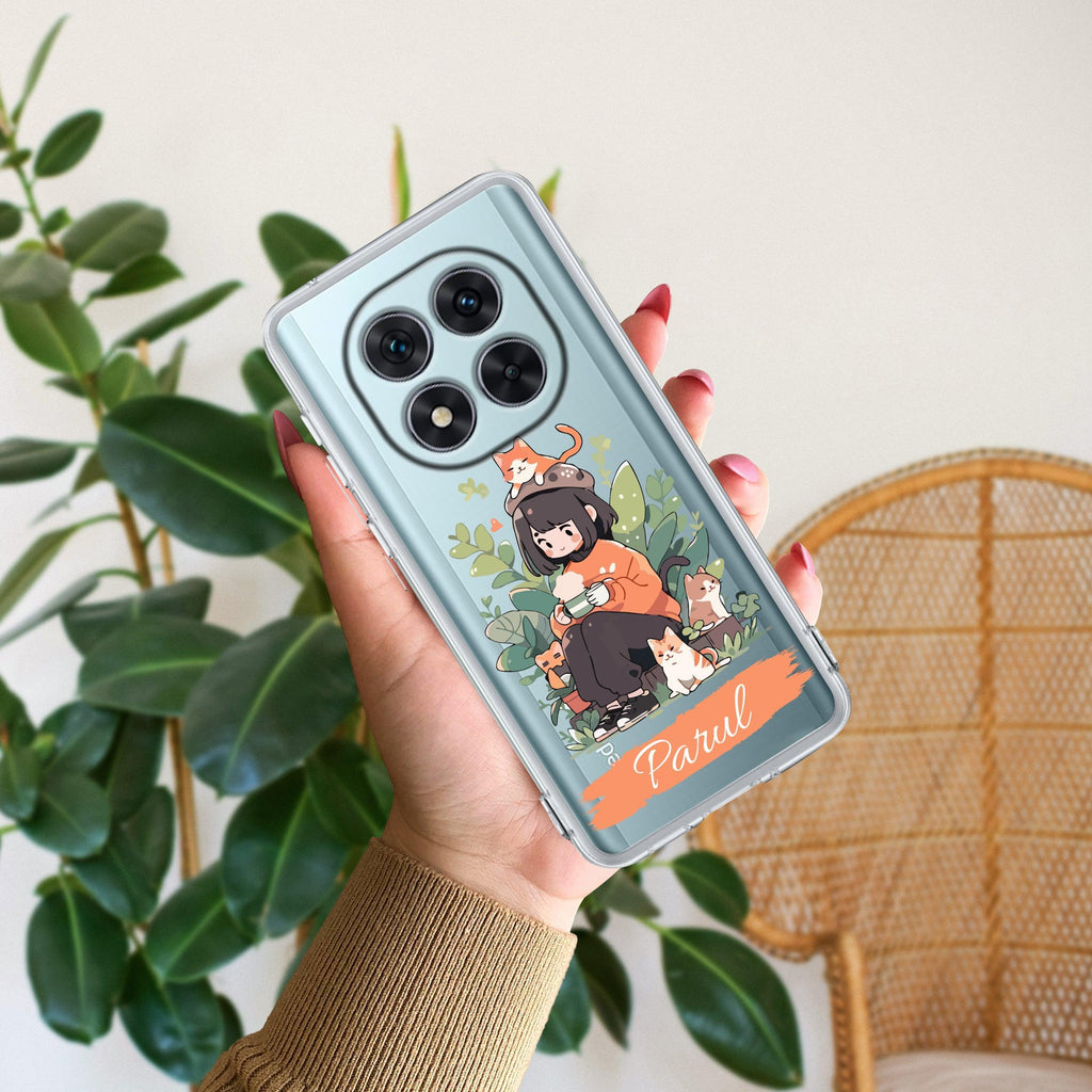 Cat Lover Customize Transparent Silicon Case For Mi 11 Lite / Xiaomi 11 Lite NE 5G