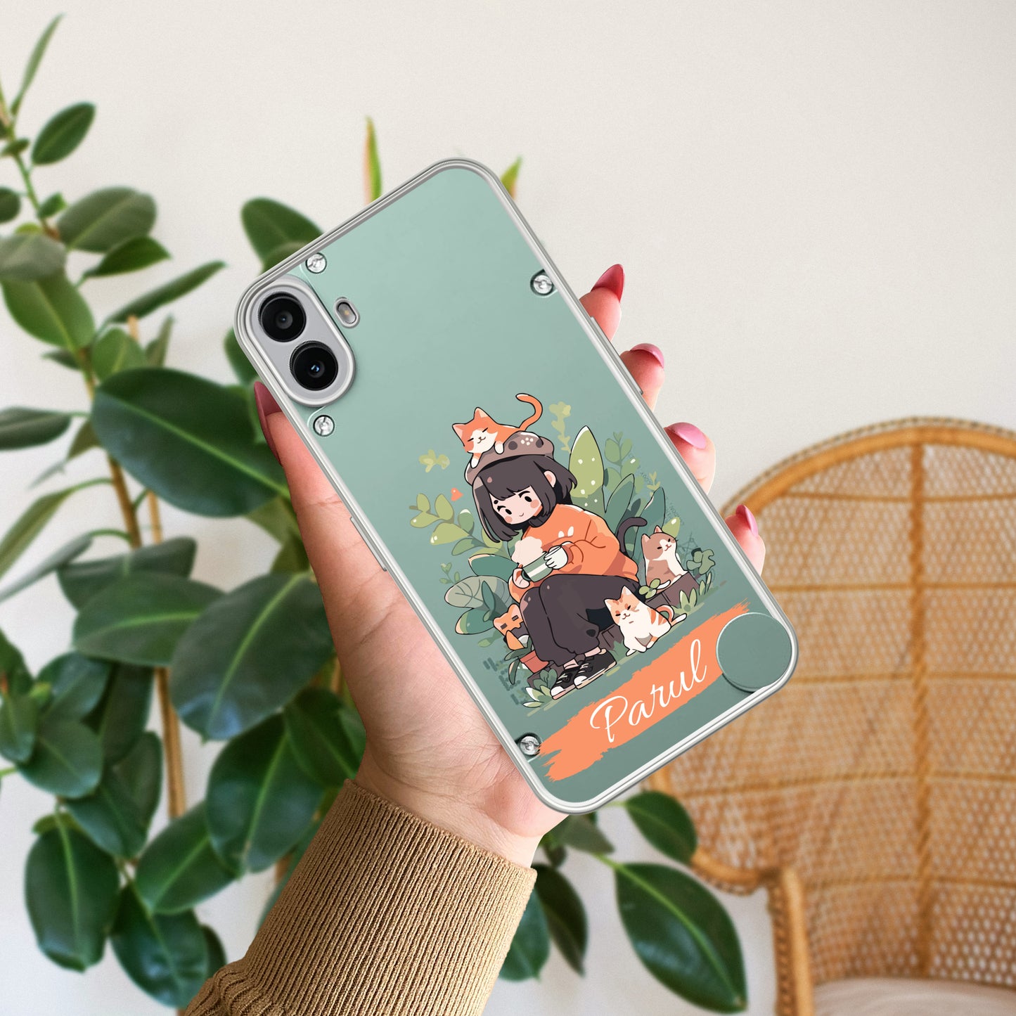 Cat Lover Customize Transparent Silicon Case For Nothing