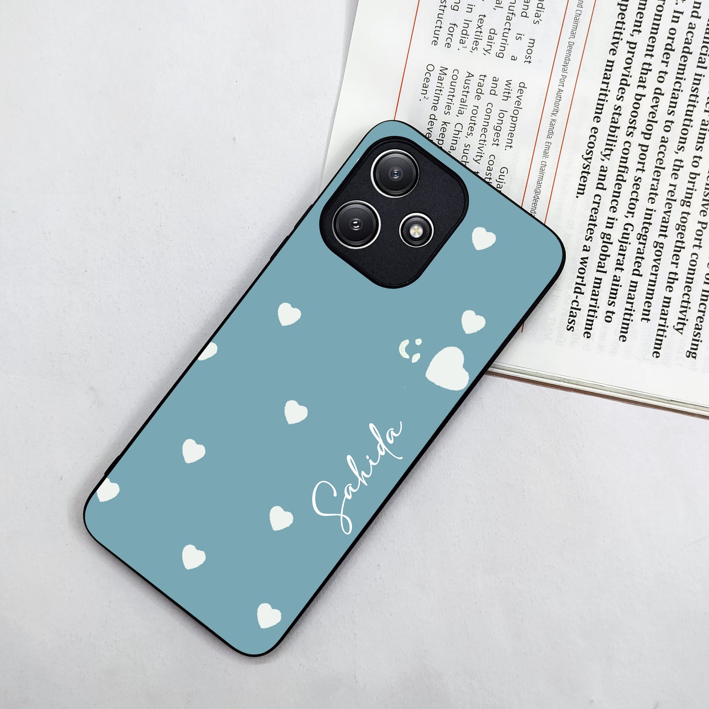 Be Loved Glossy Customized Metal Case Cover Sky Blue For Redmi