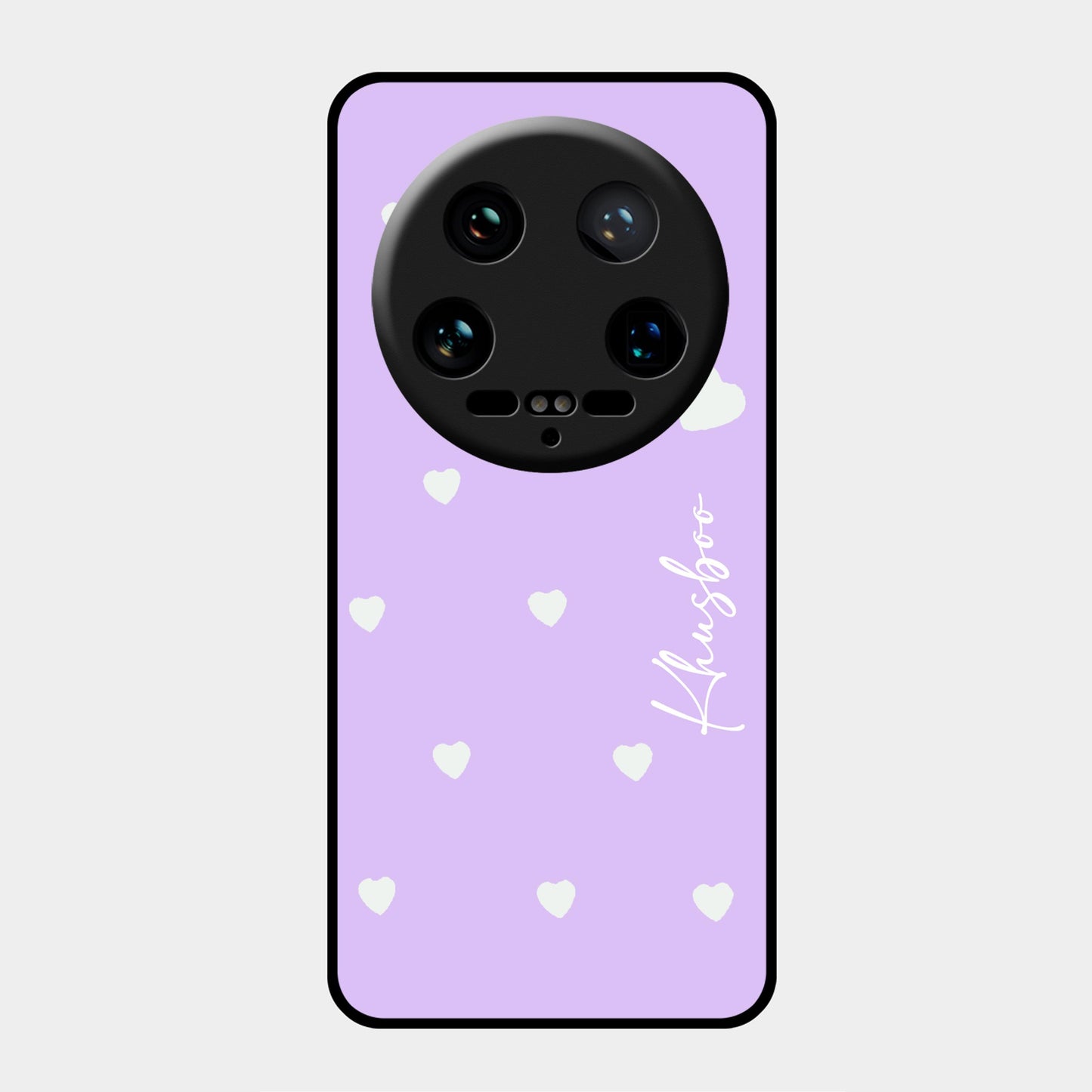 Be Loved Glossy Customized  Metal Case Cover Purple For Redmi