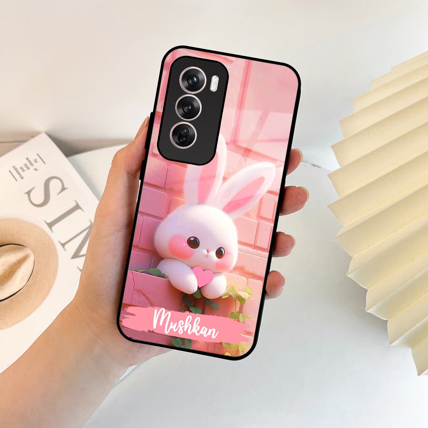 Bunny Glossy Metal Case Cover For Oppo - ShopOnCliQ