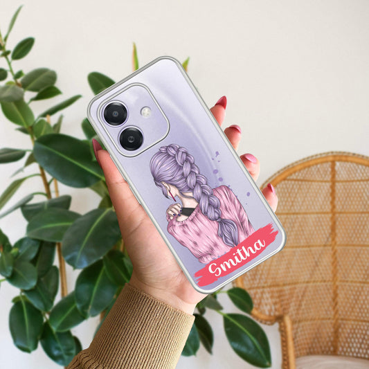 Braid Girl Customize Transparent Silicon Case For Oppo - ShopOnCliQ