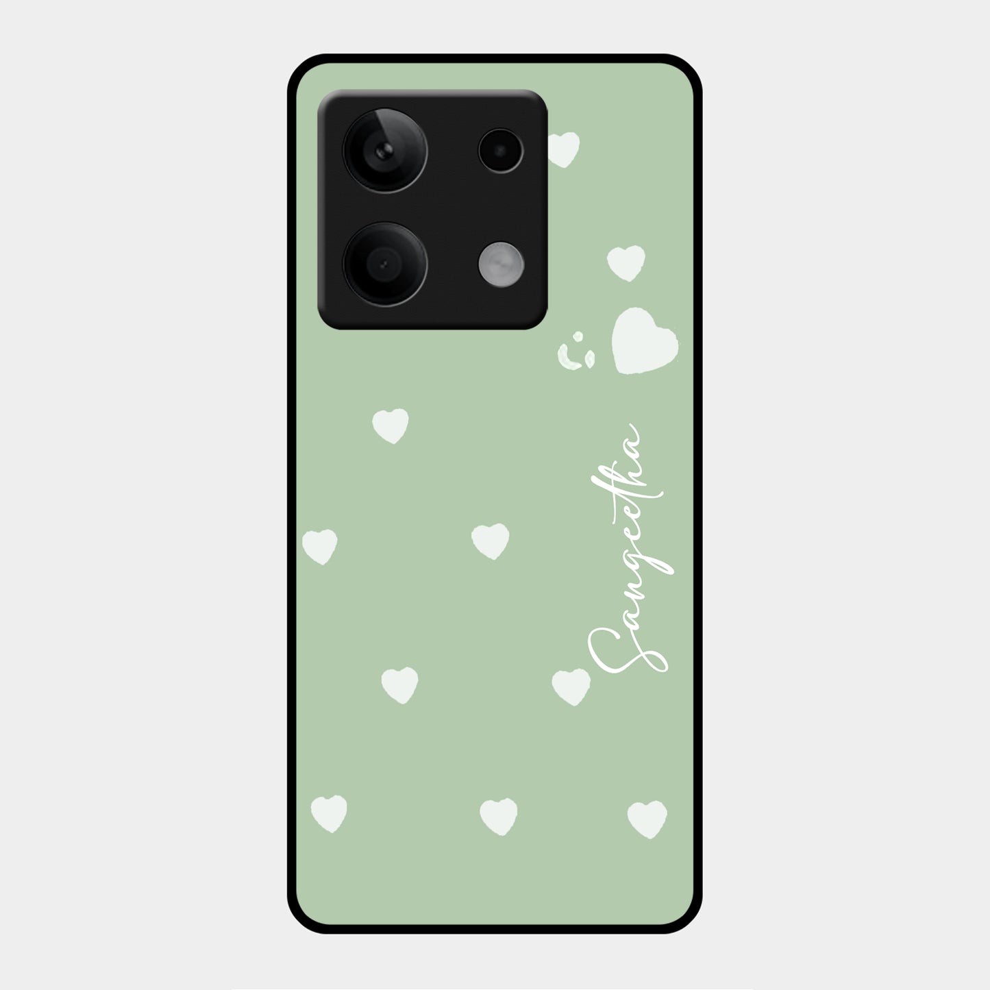 Be Loved Glossy Customized Metal Case Cover Mint Green For Redmi