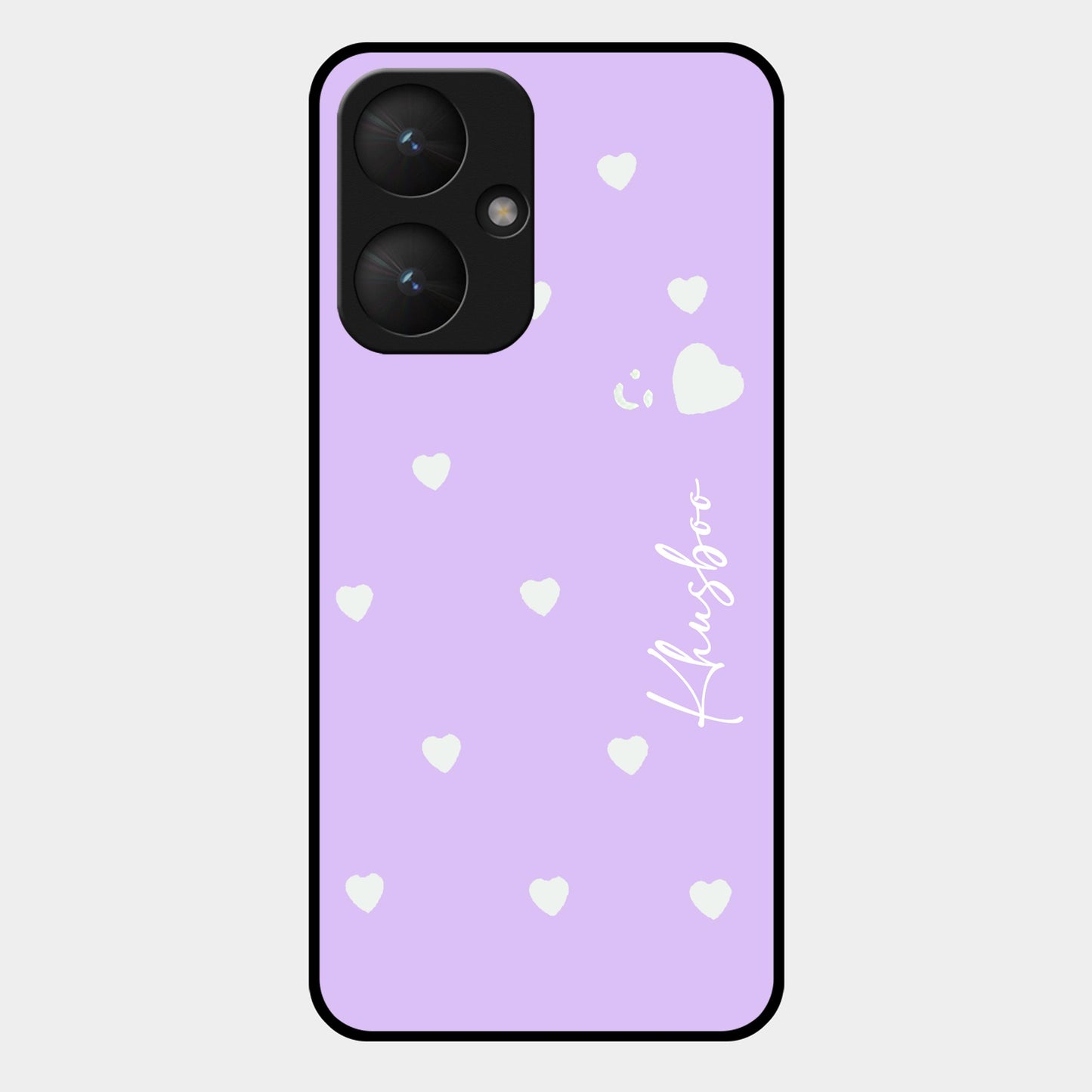 Be Loved Glossy Customized  Metal Case Cover Purple For Redmi