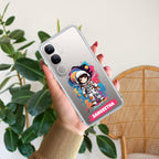 Astronaut Customize Transparent Silicon Case For Vivo V21 5G