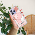Marble Pink Customize Transparent Silicon Case For Redmi A5 4G