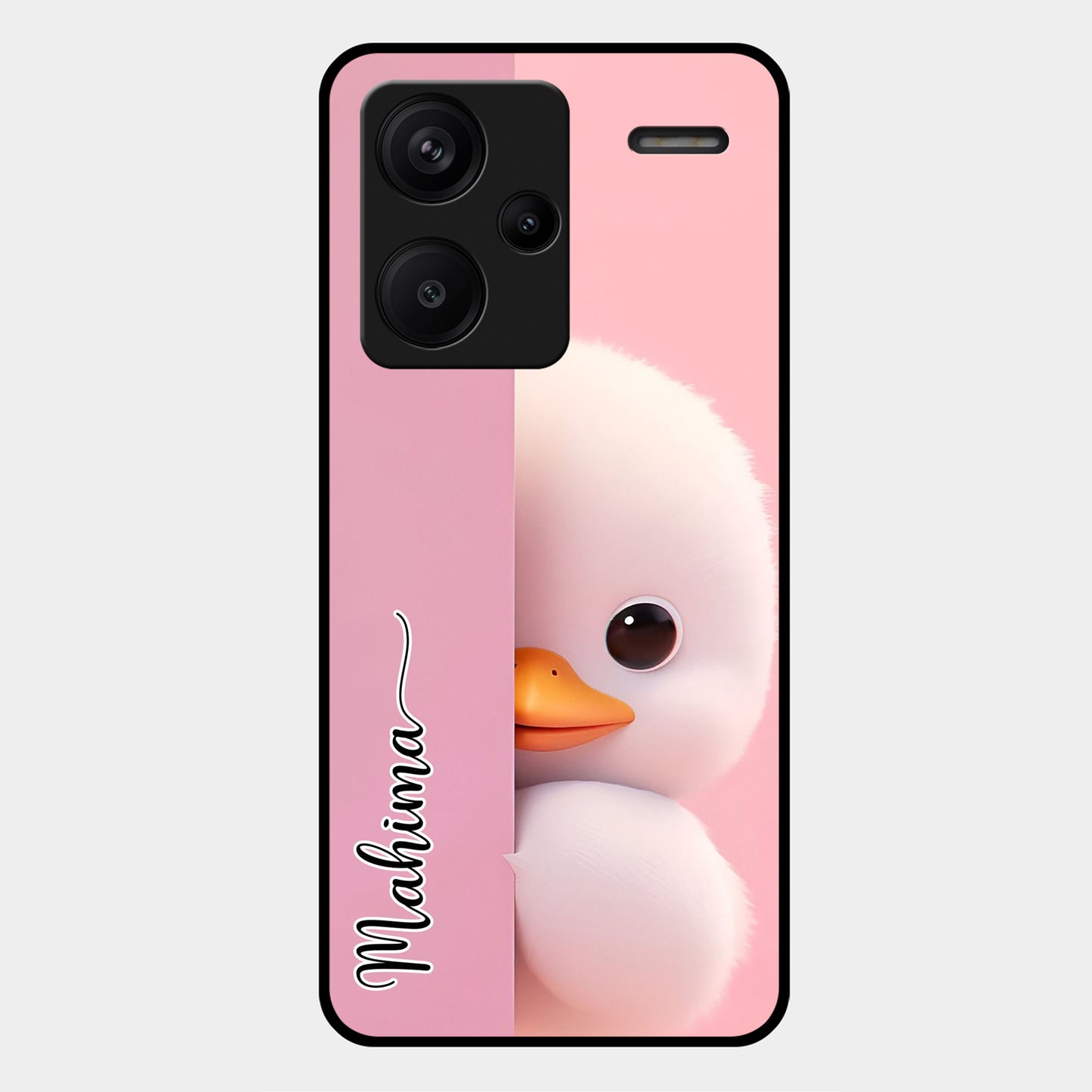 Baby Duck Glossy Metal Case Cover For Redmi