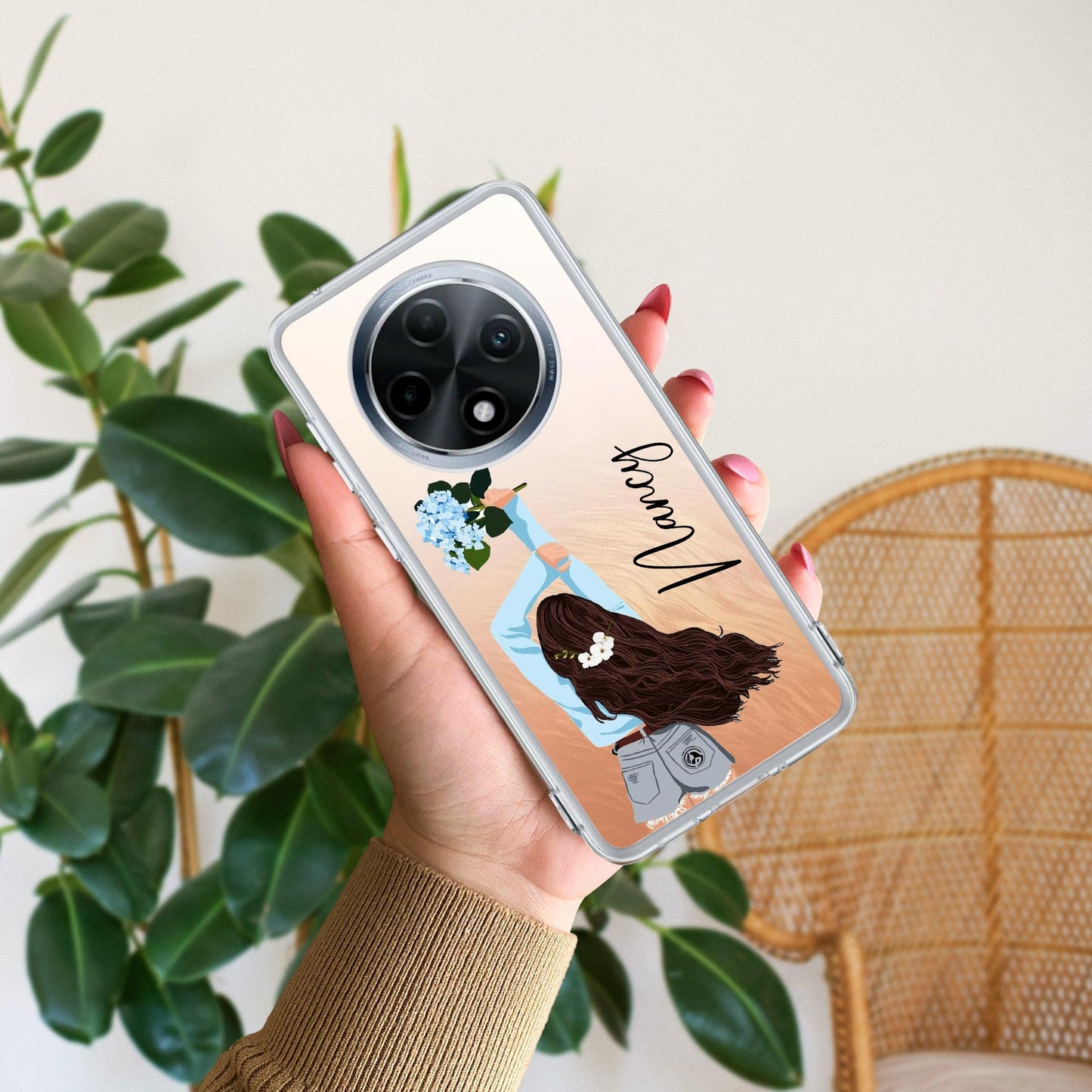 Flower Fusion Customize Transparent Silicon Case For Oppo - ShopOnCliQ