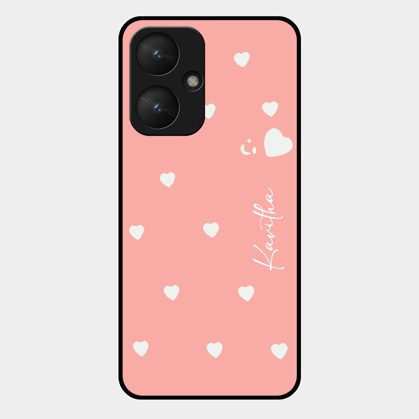 Be Loved Glossy Customized Metal Case Cover Peach For Redmi