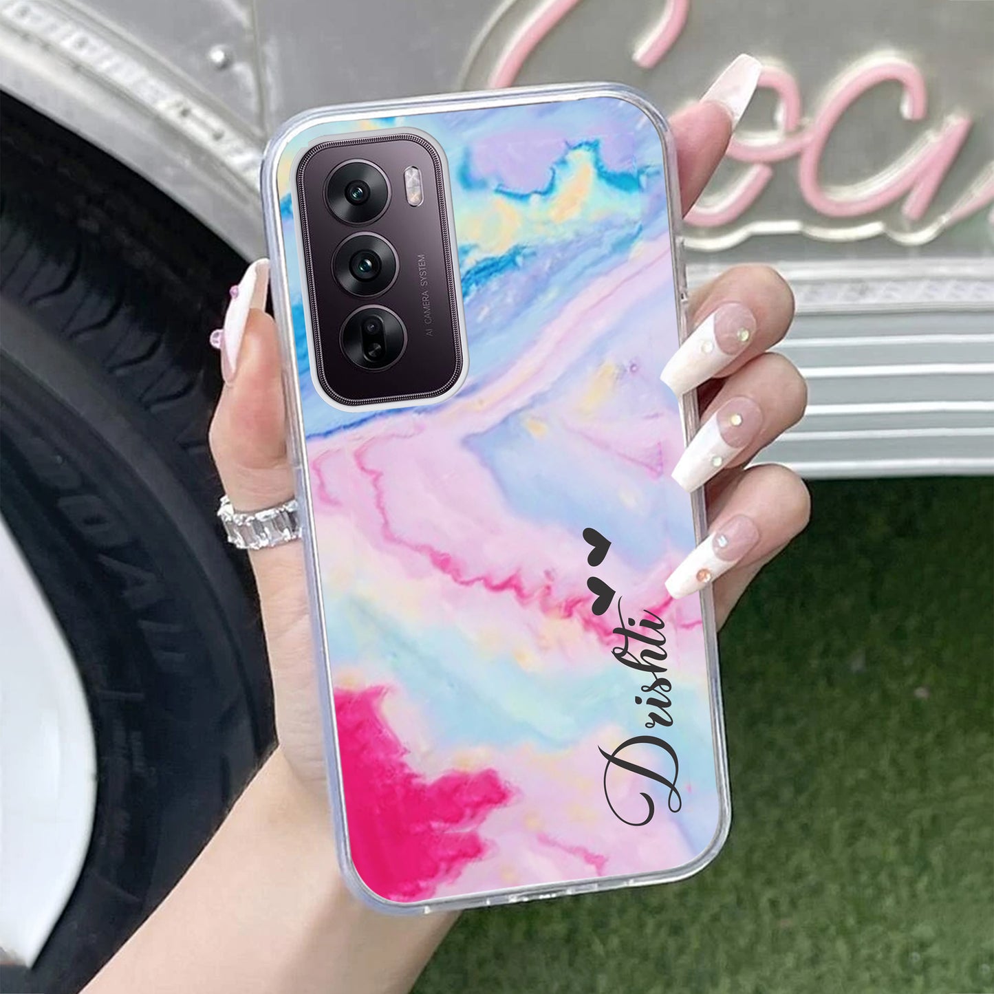 Customized Rainbow Silicon Case For Oppo