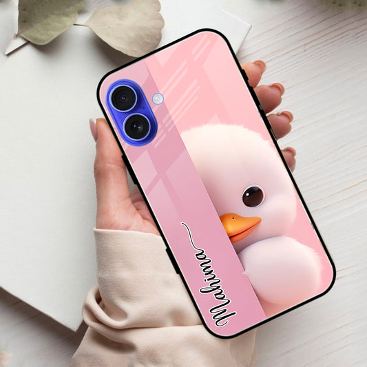 Baby Duck Glossy Metal Case Cover For iPhone