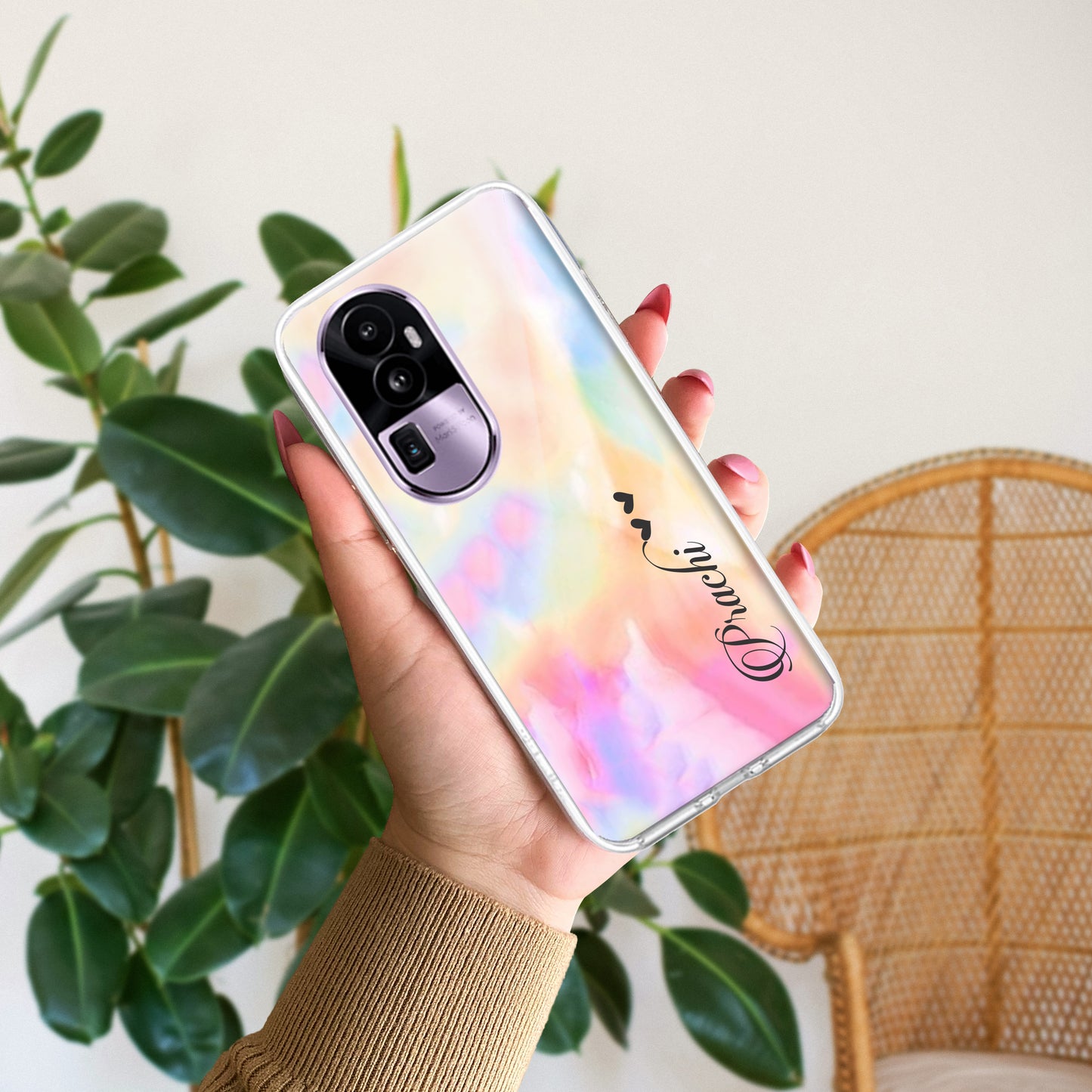 Customized Rainbow Silicon Case For Oppo