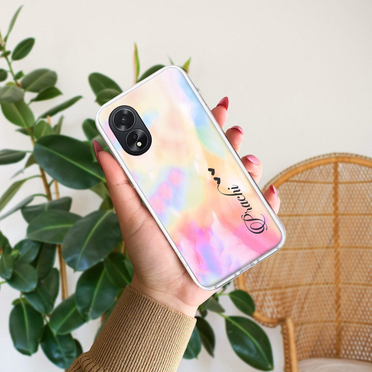 Customized Rainbow Silicon Case For Oppo