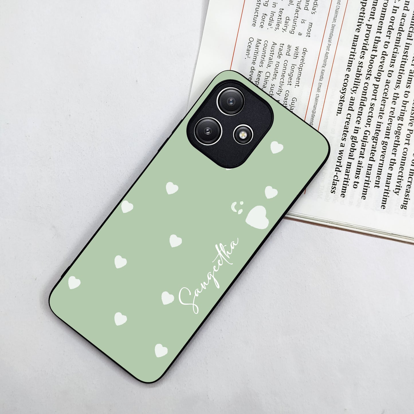 Be Loved Glossy Customized Metal Case Cover Mint Green For Redmi