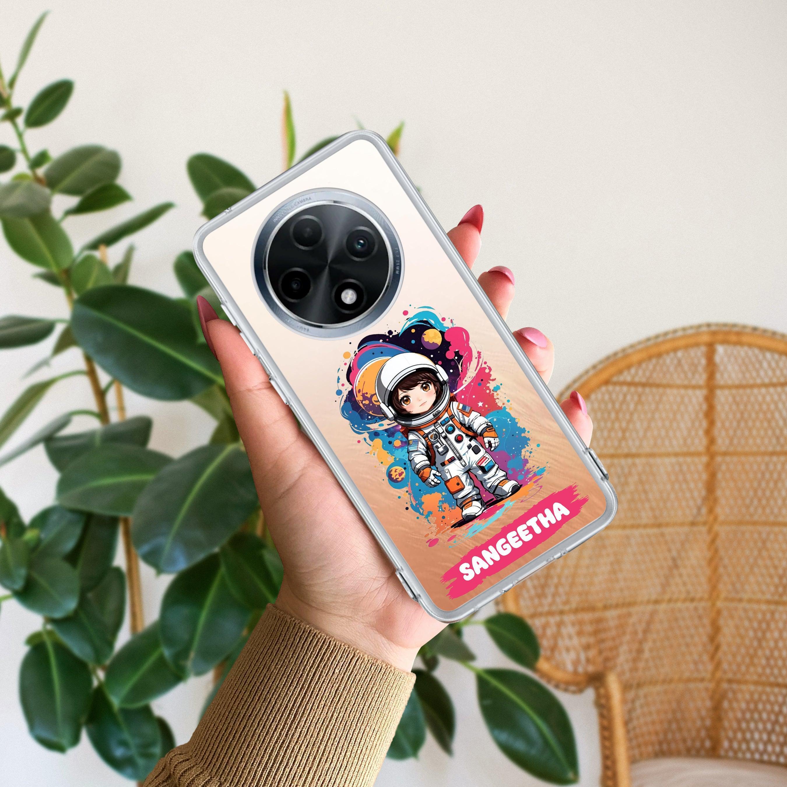 Astronaut Customize Anti Yellow Case For Oppo F27 5G