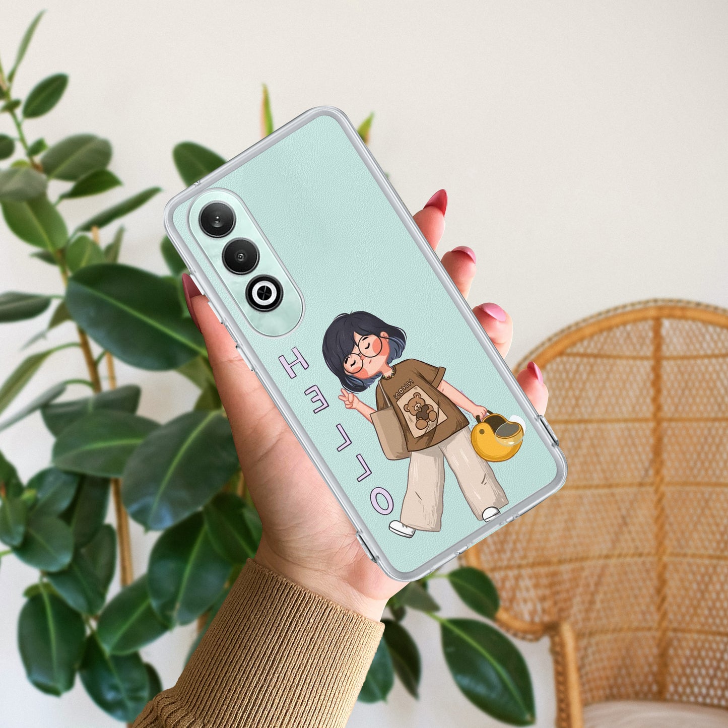 Hello Honey Transparent Silicon Case For OnePlus