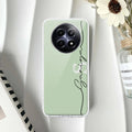 Personalized Initials Mint Green Silicon Case For Realme 12 Plus 5G