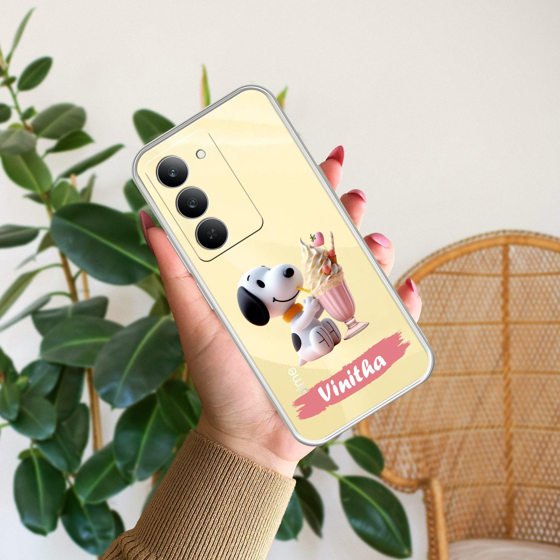 Snoopy Customize Transparent Silicon Case For Realme/Narzo - ShopOnCliQ