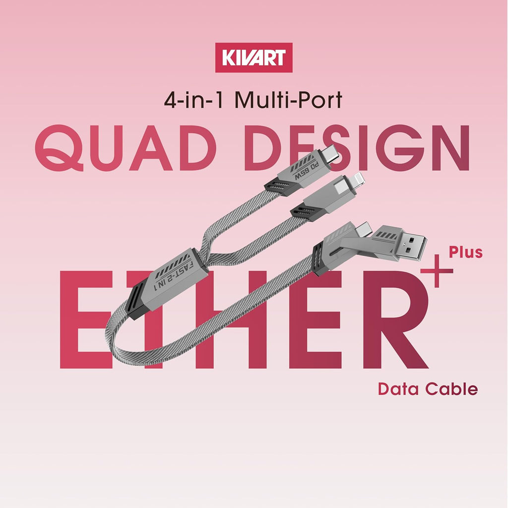 Ether+ Data Cable – 65W Fast Charging & High-Speed Data Transfer - ShopOnCliQ