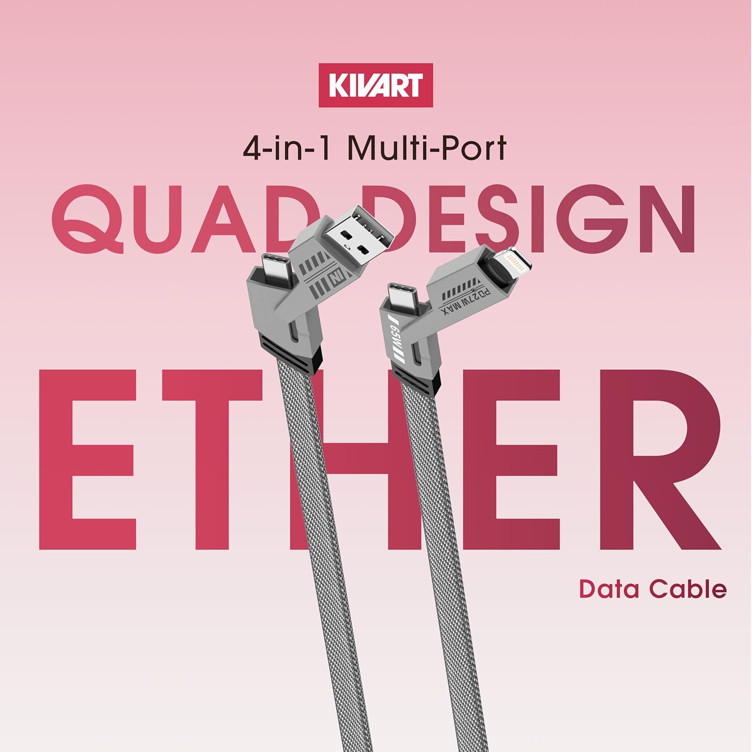 Ether Data Cable – 65W Fast Charging & High-Speed Data Transfer - ShopOnCliQ