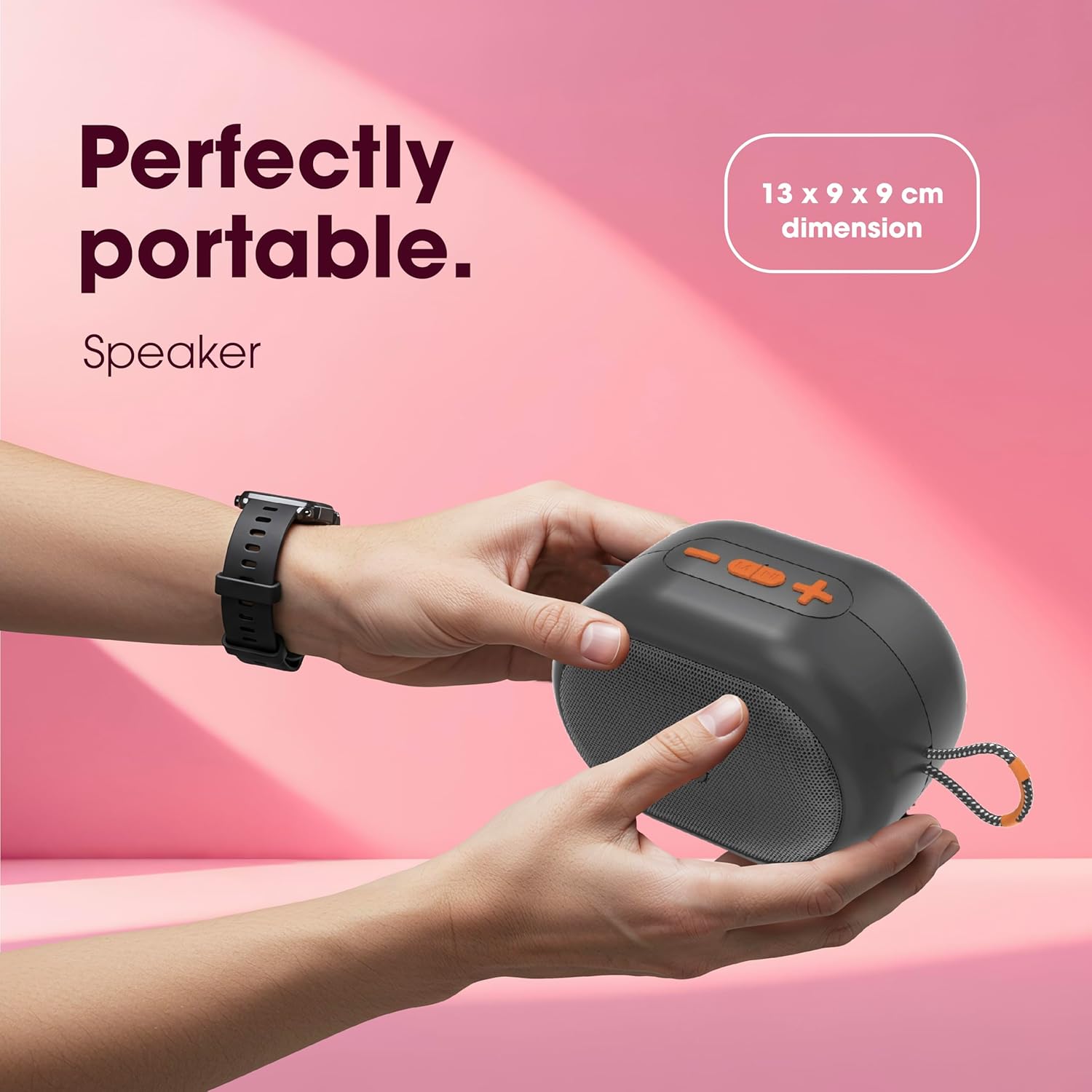 Vibe 8W Portable Bluetooth Speaker | Deep Bass | 8H Playtime - ShopOnCliQ