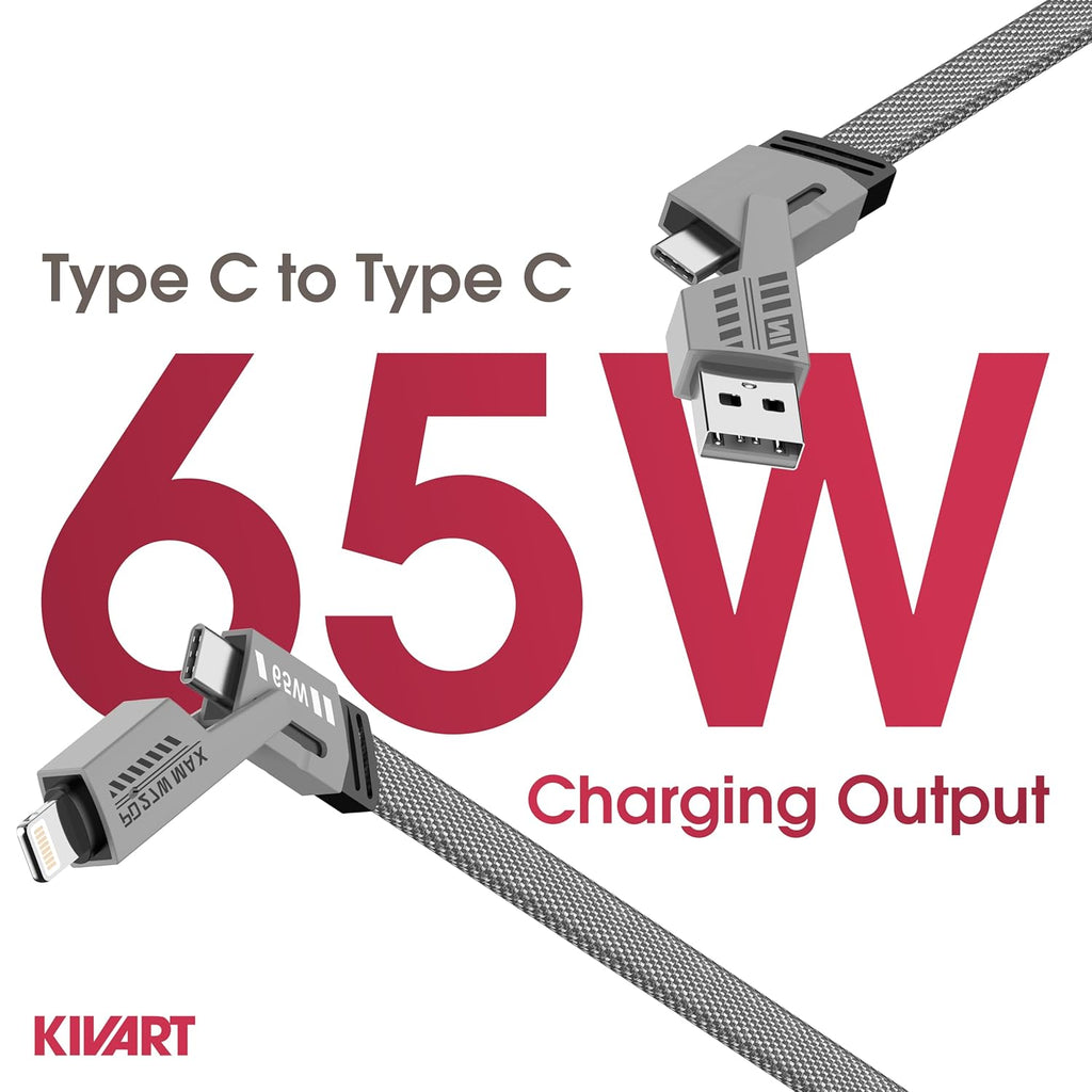 Ether Data Cable – 65W Fast Charging & High-Speed Data Transfer - ShopOnCliQ