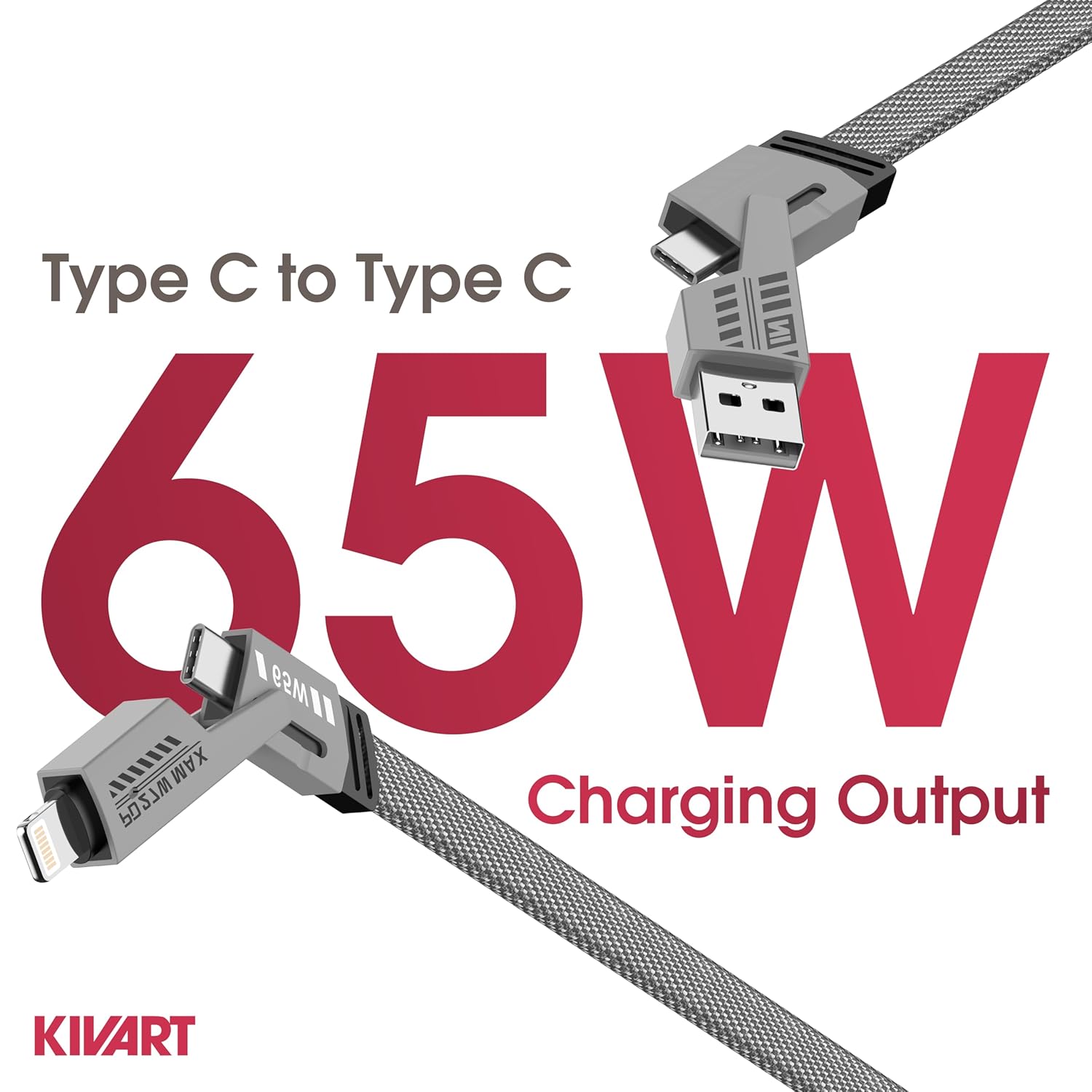 Ether Data Cable – 65W Fast Charging & High-Speed Data Transfer - ShopOnCliQ