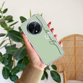 Personalized Initials Mint Green Anti Yellow Case For Oppo F27 Pro Plus 5G