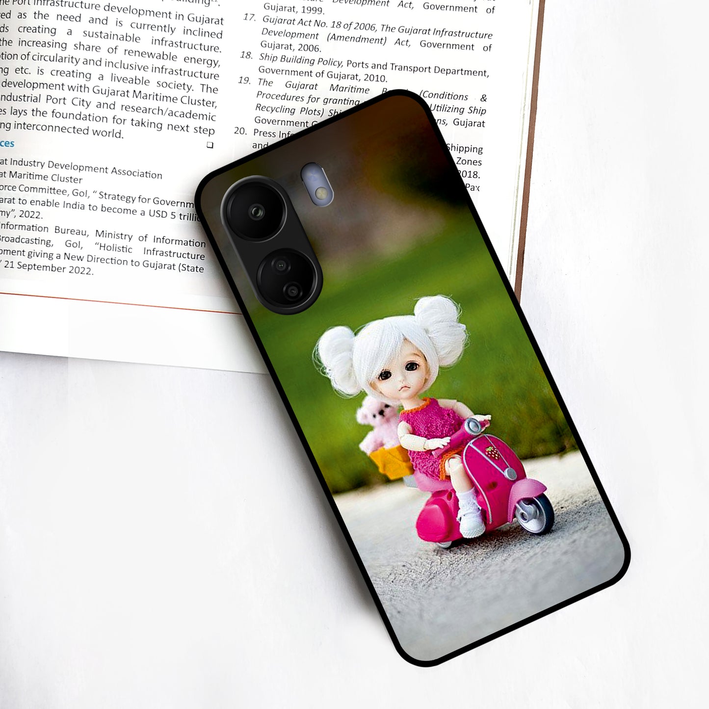 Doll Ridings Glossy Metal Case Cover For Redmi