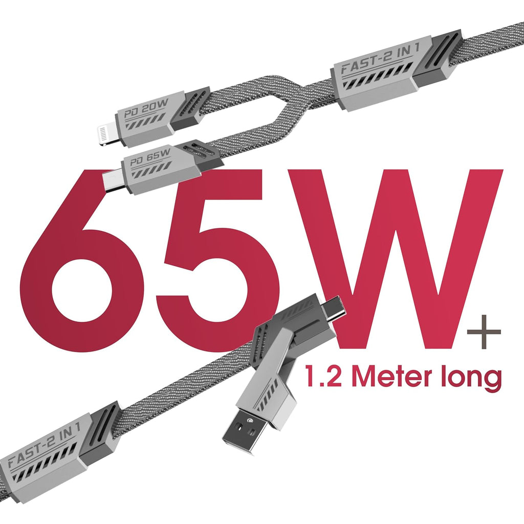 Ether+ Data Cable – 65W Fast Charging & High-Speed Data Transfer - ShopOnCliQ