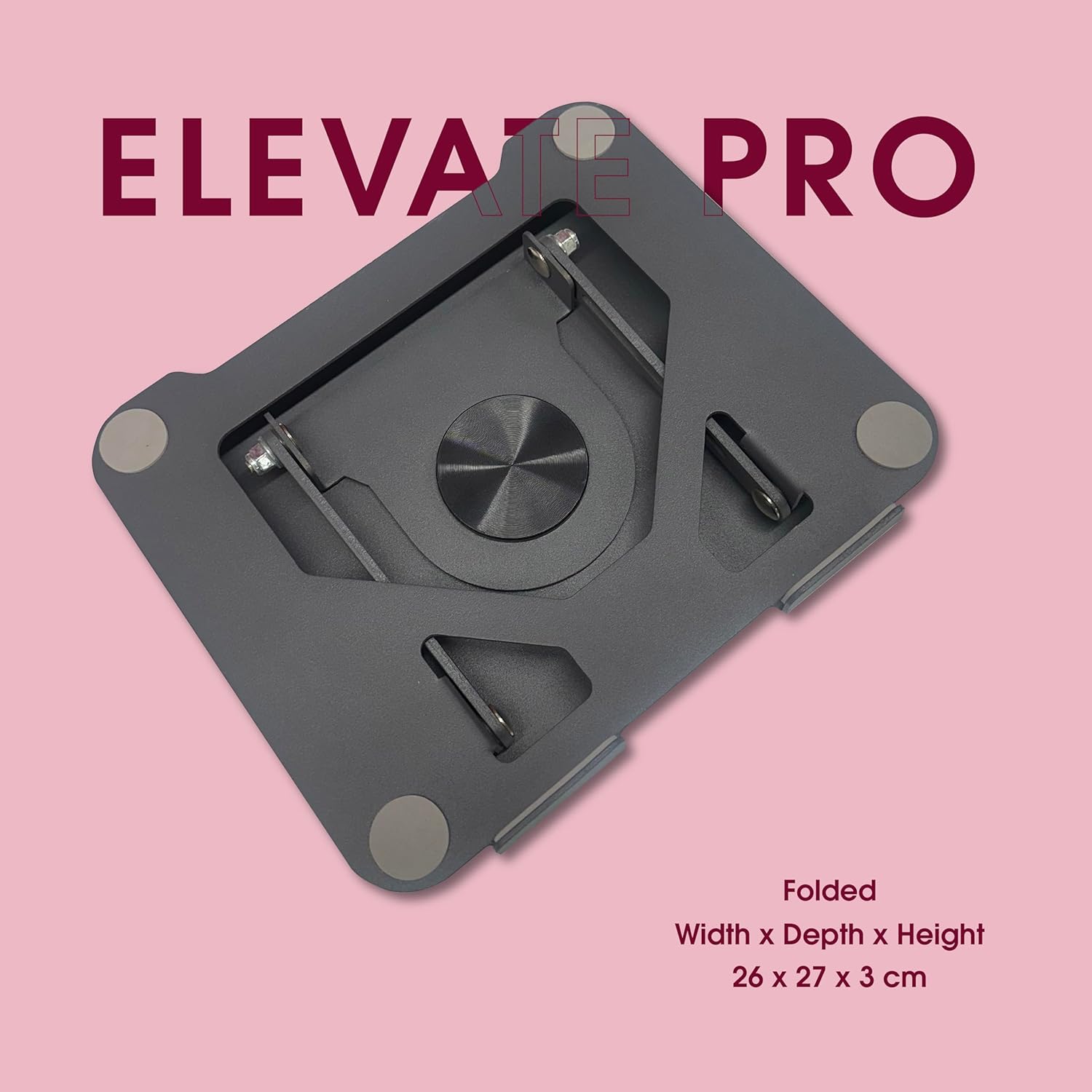 Elevate PRO Metal Laptop Stand with 360° Rotating Base | Adjustable - ShopOnCliQ