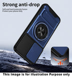 Hupshy Back Cover for Samsung Galaxy S26 Ultra 5G | Armor Camera Slider 360 Degree Rotating Finger Ring Holder Case with Bracket Stand Back Case Cover | (Blue) : Amazon.in: Electronics