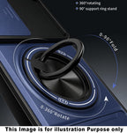 Hupshy Back Cover for Samsung Galaxy S26 Ultra 5G | Armor Camera Slider 360 Degree Rotating Finger Ring Holder Case with Bracket Stand Back Case Cover | (Blue) : Amazon.in: Electronics