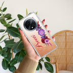 Blue Aster Floral Customize Anti Yellow Case For Oppo F27 5G