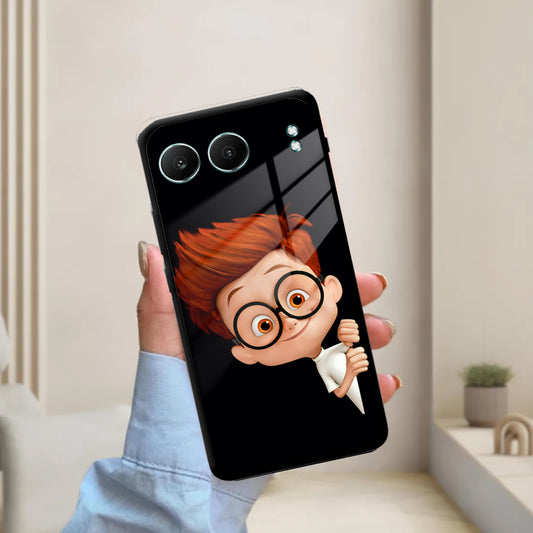 Cartoon Boy Glossy Metal Case Cover For OnePlus