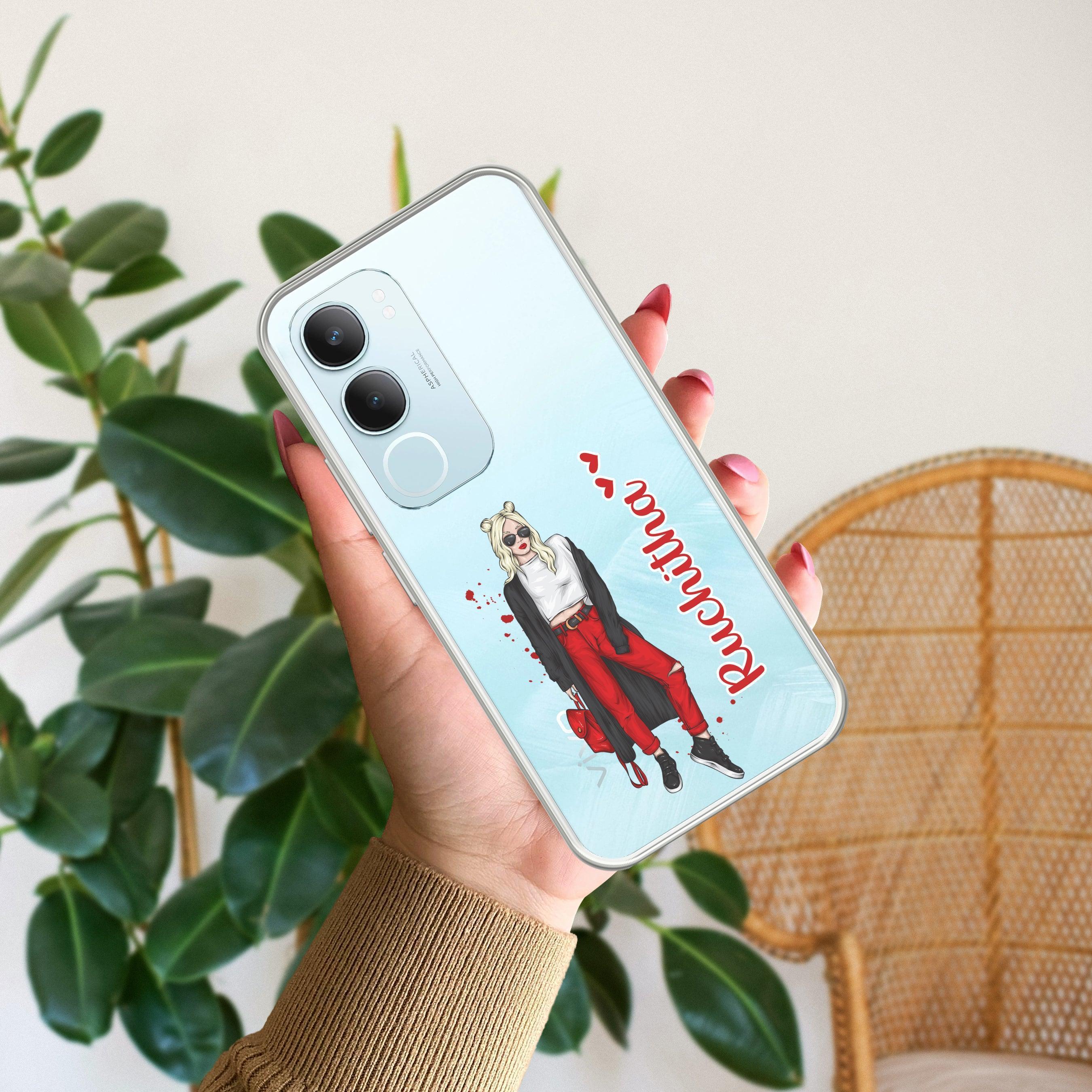 Attitude Girl Customize Anti Yellow Case For Vivo Y29 5G