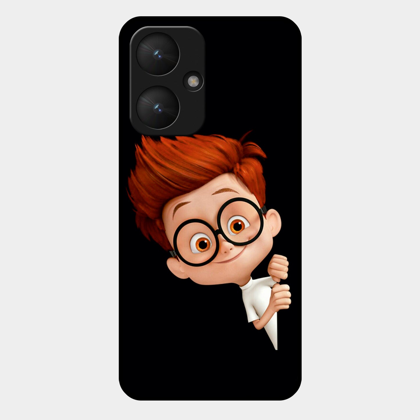 Cartoon Boy Glossy Metal Case Cover For Redmi