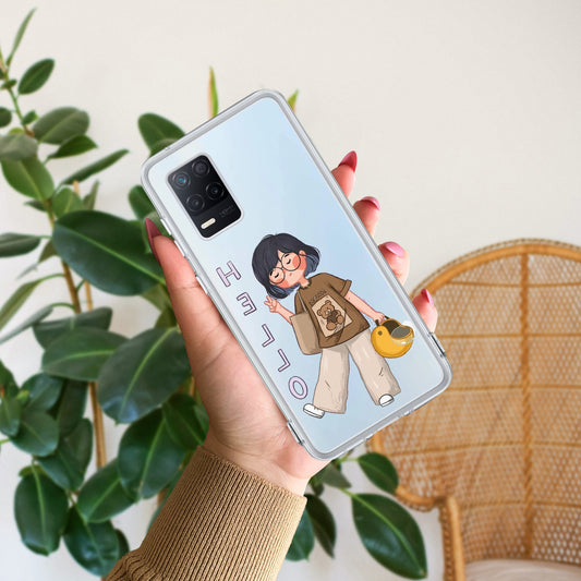 Hello Honey Transparent Silicon Case For Realme/Narzo