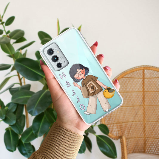 Hello Honey Transparent Silicon Case For OnePlus