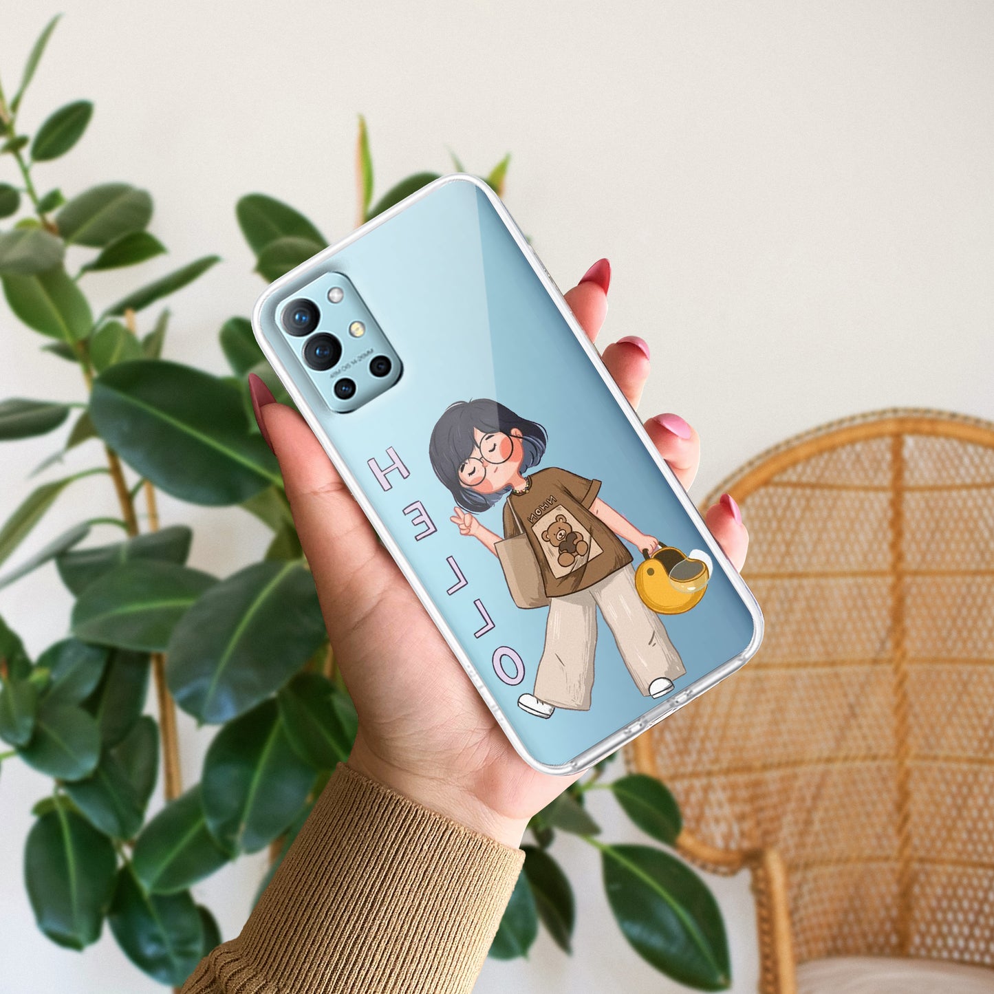 Hello Honey Transparent Silicon Case For OnePlus