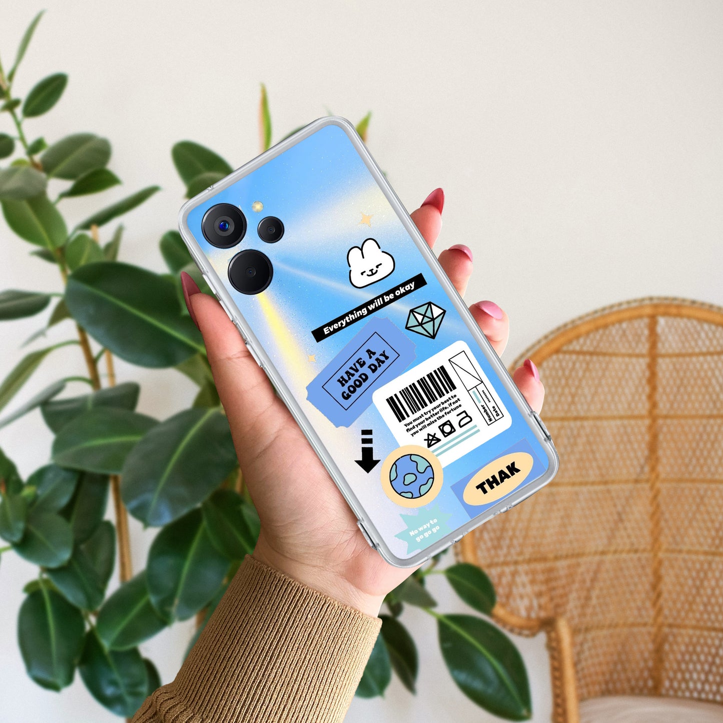 Ticket to Happiness Transparent Silicon Case For Realme/Narzo