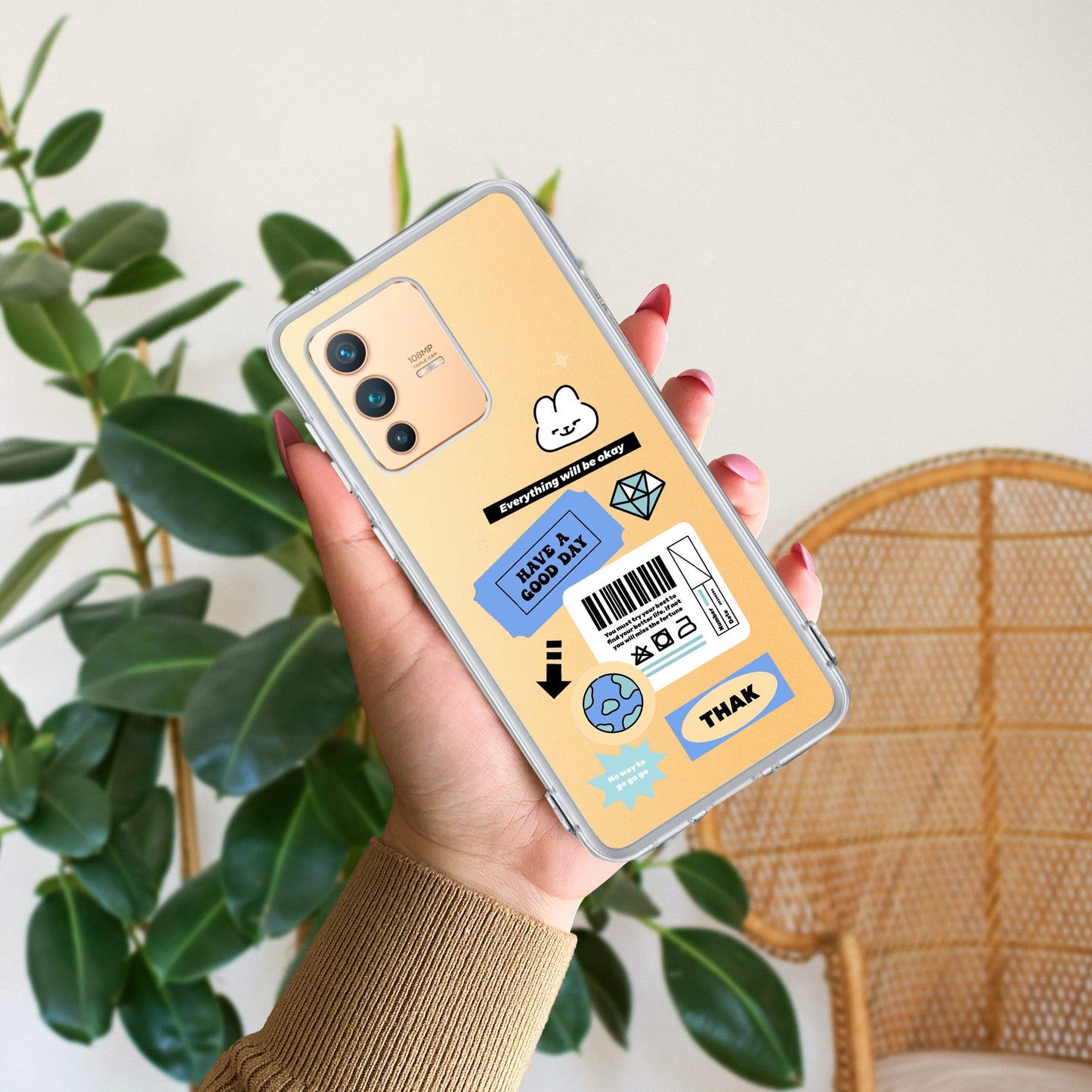 Ticket to Happiness Transparent Silicon Case For Vivo