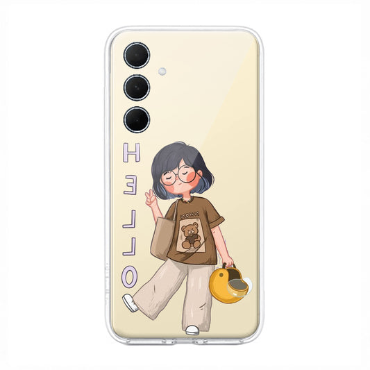 Hello Honey Transparent Silicon Case For Samsung