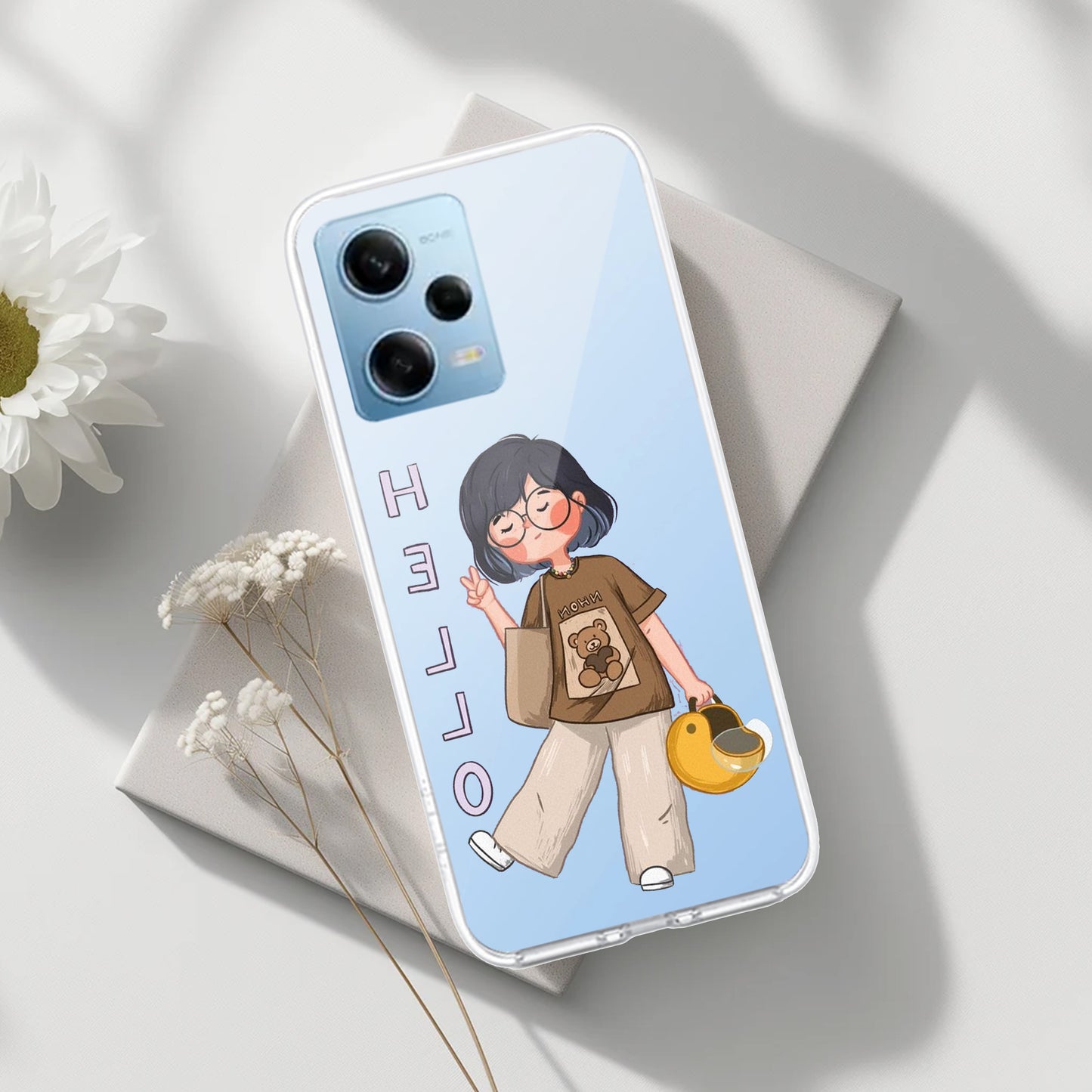 Hello Honey Transparent Silicon Case For Poco