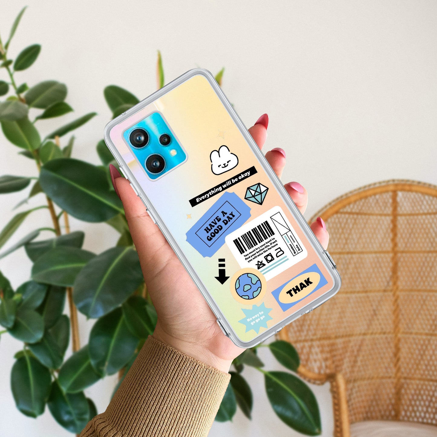 Ticket to Happiness Transparent Silicon Case For Realme/Narzo