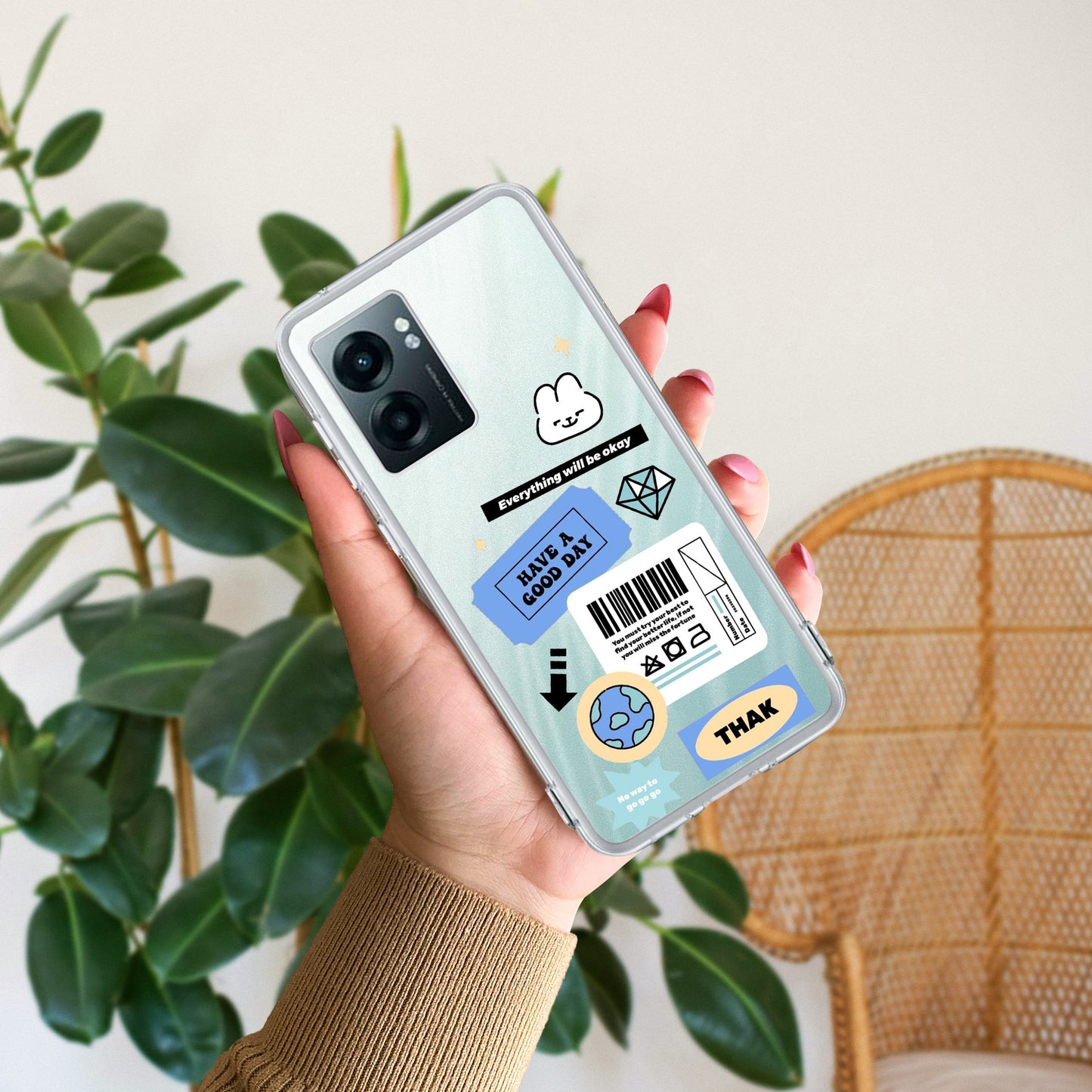 Ticket to Happiness Transparent Silicon Case For Realme/Narzo