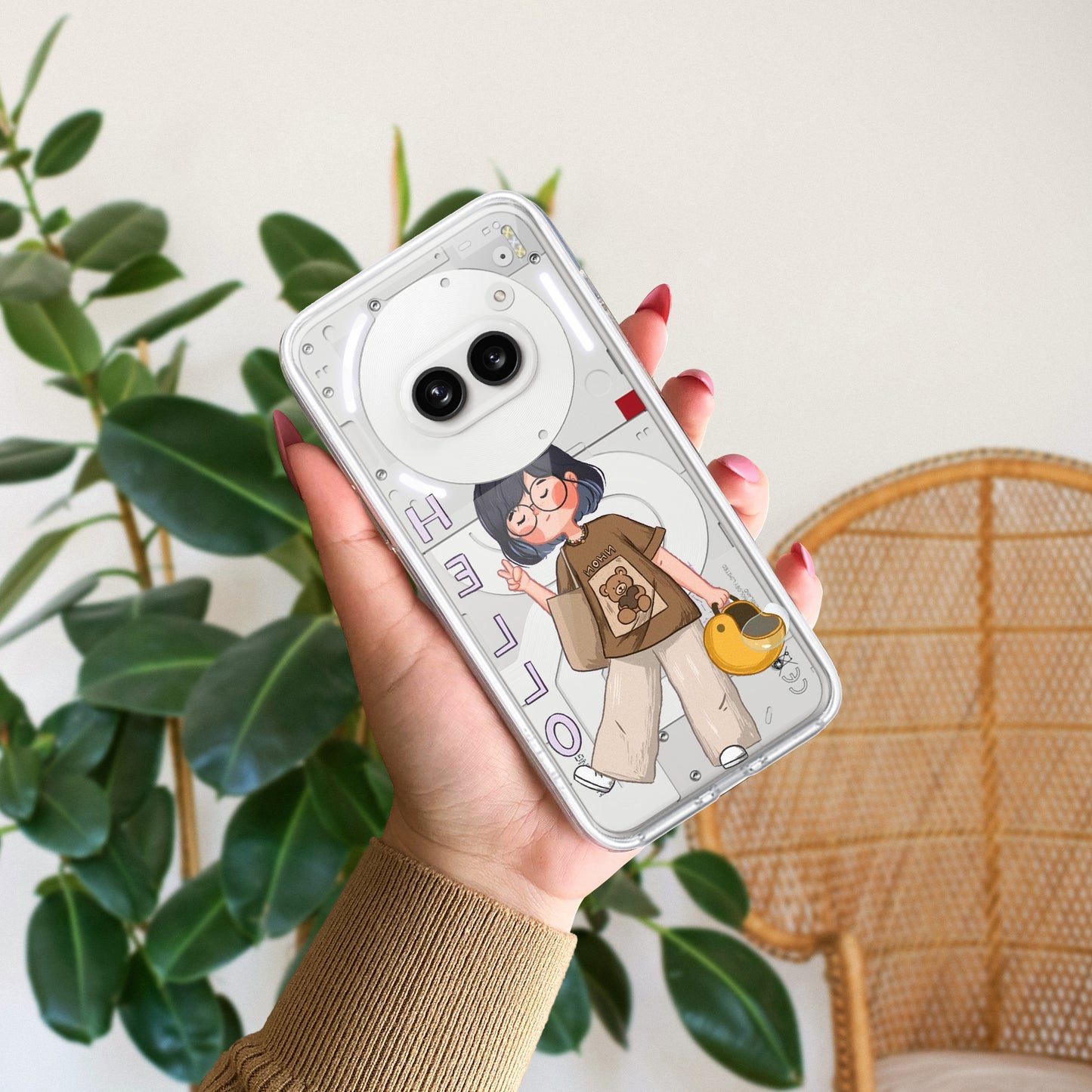 Hello Honey Transparent Silicon Case For Nothing