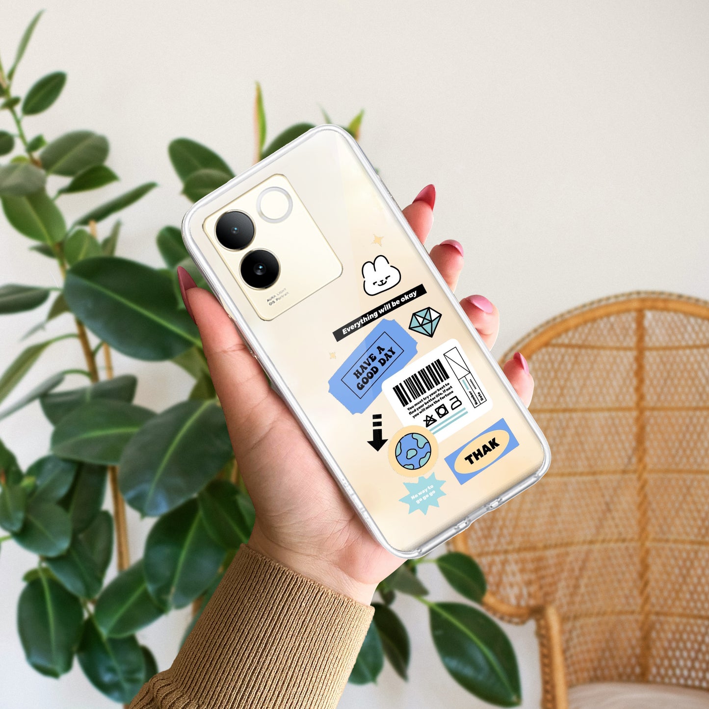 Ticket to Happiness Transparent Silicon Case For Vivo