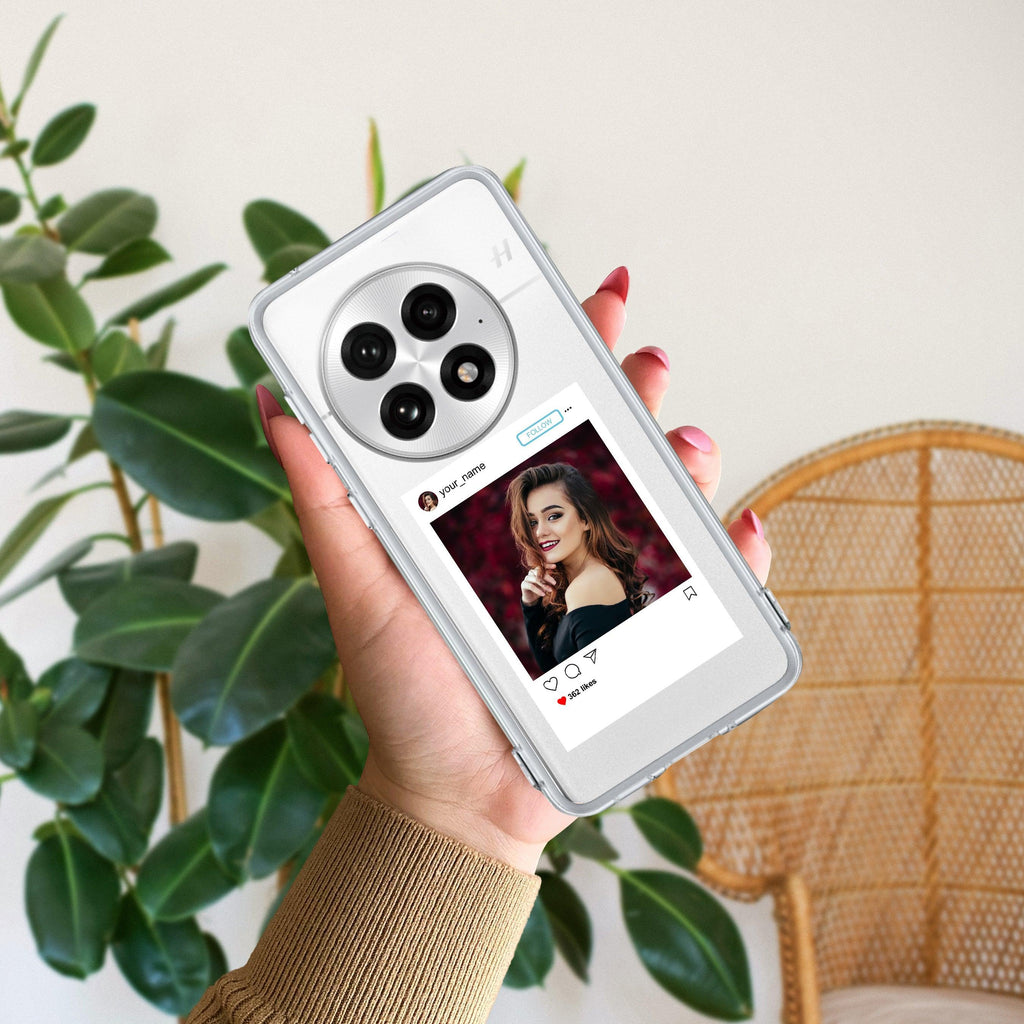 Customize Photo With Name Transparent Silicon Case For OnePlus - ShopOnCliQ