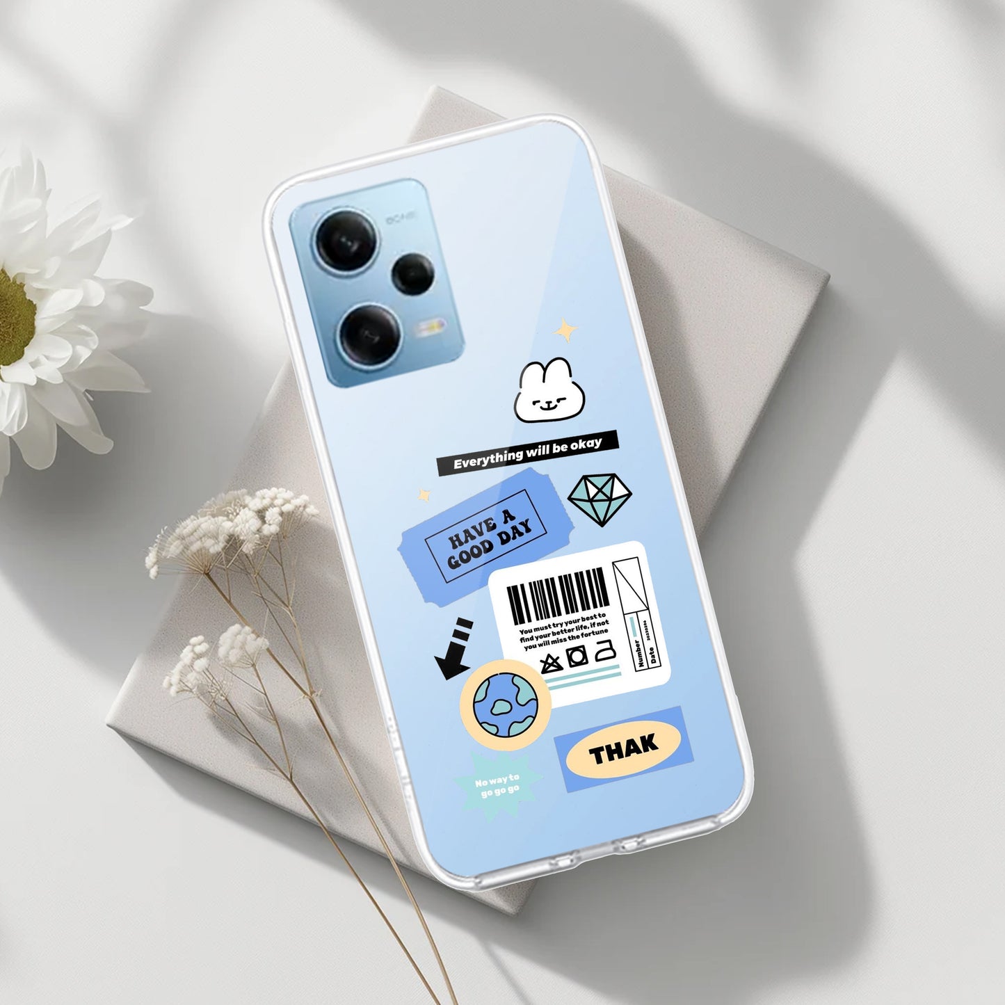 Ticket to Happiness Transparent Silicon Case For Poco